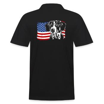 Entlebucher Mountain Dog America Flag Dogs - Polo Homme - noir - Dos - Kai (181cm)