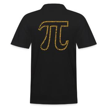 pi outline - Polo Homme - noir - Dos - Kai (181cm)