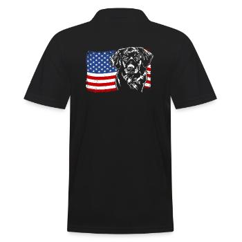 Drapeau de la Nouvelle-Écosse Duck Tolling Retriever America - Polo Homme - noir - Dos - Kai (181cm)