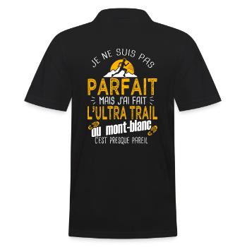 pas parfait ultra trail mont blanc runner - Polo Homme - noir - Dos - Kai (181cm)
