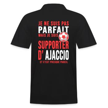 supporter football ajaccio foot Club ajaccien - Polo Homme - noir - Dos - Kai (181cm)