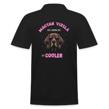 Magyar Vizsla - comme un chien normal mais rose plus froid - Polo Homme - noir - Dos - Kai (181cm)