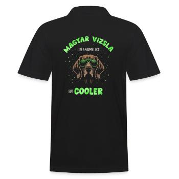 Magyar Vizsla - comme un chien normal mais vert plus frais - Polo Homme - noir - Dos - Kai (181cm)