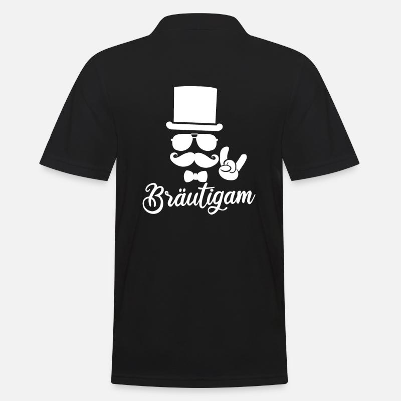 Junggesellenfeier Bräutigam Junggeselle Geschenk - Männer Poloshirt - Schwarz