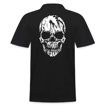 Crâne - Polo Homme - noir - Dos - Kai (181cm)