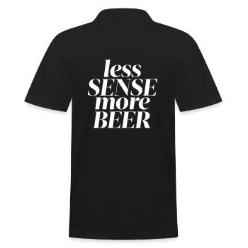 Beer - Men's Polo Shirt - black - Back - Kai (181cm)