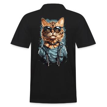 Cool design de chat Bengal pour les amoureux des chats - Polo Homme - noir - Dos - Kai (181cm)