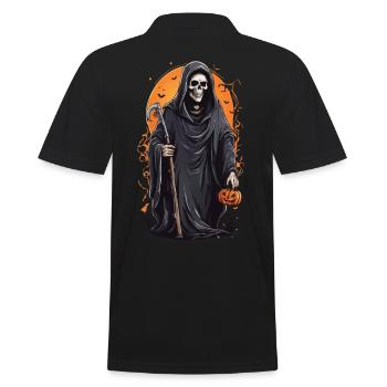 Conception de bonbons drôle Grim Reaper Halloween - Polo Homme - noir - Dos - Kai (181cm)
