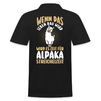 Alpaga - Polo Homme - noir - Dos - Kai (181cm)