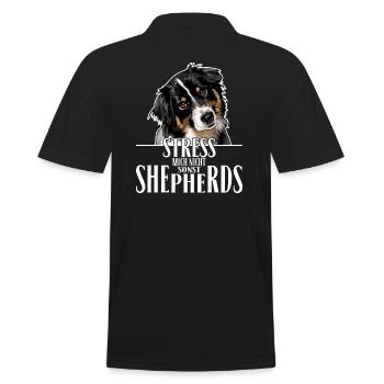 BERGER AUSTRALIEN Dites les chiens australiens de Wilsign - Polo Homme - noir - Dos - Kai (181cm)