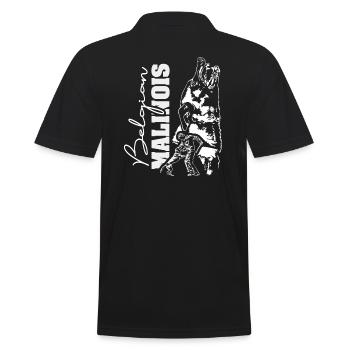 BELGIAN MALINOIS Wilsigns Hundesport IGP Hunde - Männer Poloshirt - Schwarz - Hinten - Kai (181cm)