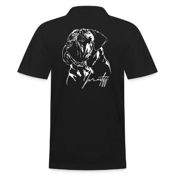 Mastiff Portrait Chiens Chien Wilsigns - Polo Homme - noir - Dos - Kai (181cm)