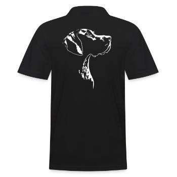 German Shorthair Hunting Dog Hunting Dogs Dog Wilsigns - Men's Polo Shirt - black - Back - Kai (181cm)