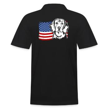 Beagle US Amérique Drapeau Chiens Chien Wilsigns - Polo Homme - noir - Dos - Kai (181cm)