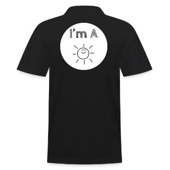 Je suis un soleil - Polo Homme - noir - Dos - Kai (181cm)