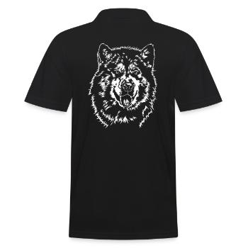 ALASKAN MALAMUTE Portrait Le cadeau des chiens de Wilsign - Polo Homme - noir - Dos - Kai (181cm)