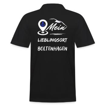 Favourite place Boltenhagen-Baltic Sea resort Boltenhagen - Men's Polo Shirt - black - Back - Kai (181cm)