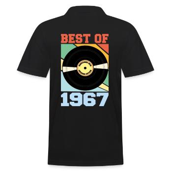 Best of 1967 - Männer Poloshirt - Schwarz - Hinten - Kai (181cm)