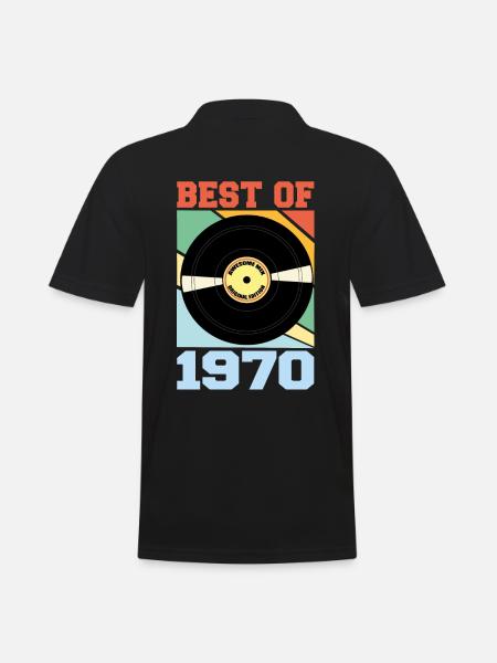 Best of 1970 - Männer Poloshirt - Schwarz