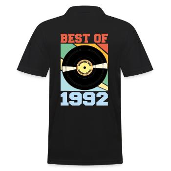 Best of 1992 - Men's Polo Shirt - black - Back - Kai (181cm)