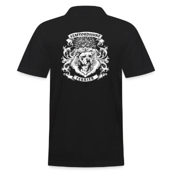 Staffordshire Terrier - Männer Poloshirt - Schwarz - Hinten - Kai (181cm)