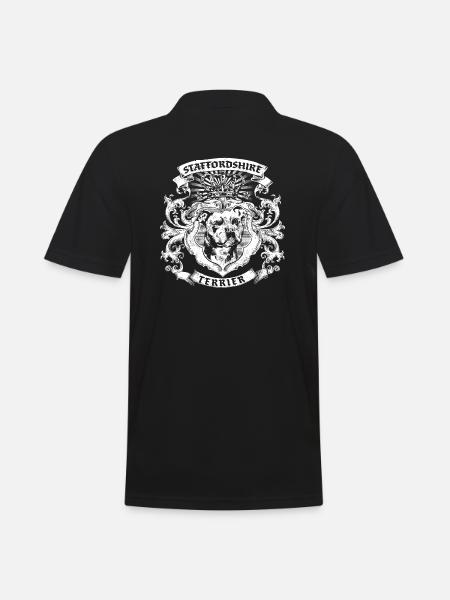Staffordshire Terrier - Men's Polo Shirt - black