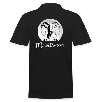 randonnée en montagne servus alpin bergziege - Polo Homme - noir - Dos - Kai (181cm)