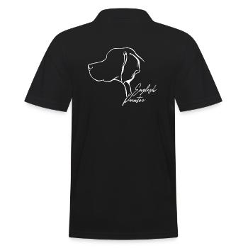 DEUTSCH POINTER Profile Dogs Dog Wilsigns - Men's Polo Shirt - black - Back - Kai (181cm)