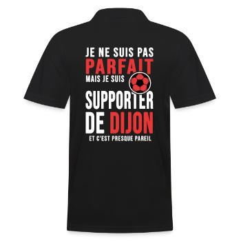 supporter foot Dijon humour football dijonnais - Polo Homme - noir - Dos - Kai (181cm)