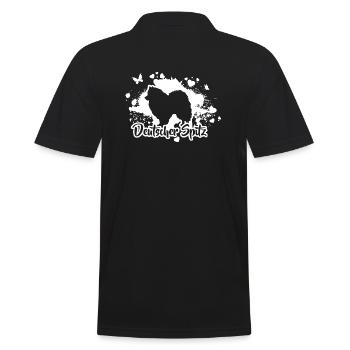 DEUTSCHER SPITZ Hunde Hund Wilsigns - Männer Poloshirt - Schwarz - Hinten - Kai (181cm)