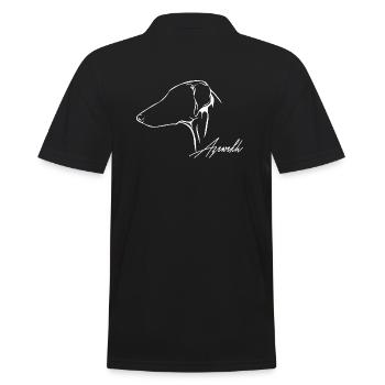 AZAWAKH Profil Chiens Chien Wilsigns Greyhounds - Polo Homme - noir - Dos - Kai (181cm)
