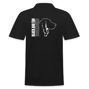 BLACK AND TAN COONHOUND Profil Chiens Wilsigns - Polo Homme - noir - Dos - Kai (181cm)