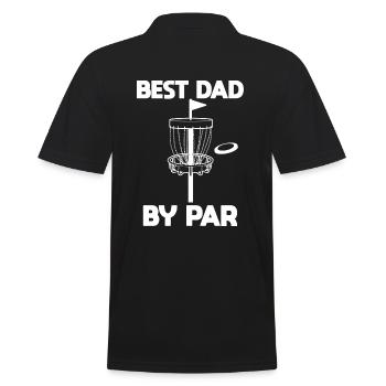 Best Dad By Par Papa Golfen Golfer - Männer Poloshirt - Schwarz - Hinten - Kai (181cm)