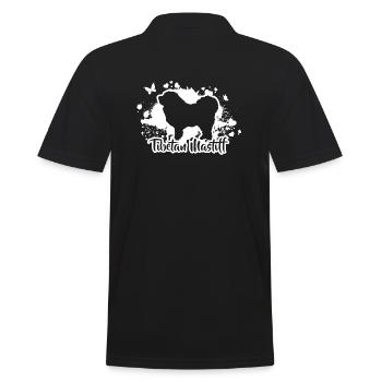 TIBETAN MASTIFF Hunde Hund Do Khyi Wilsigns - Männer Poloshirt - Schwarz - Hinten - Kai (181cm)