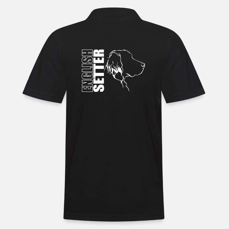 DEUTSCH SETTER Profil Chiens Chien Wilsigns - Polo Homme - noir