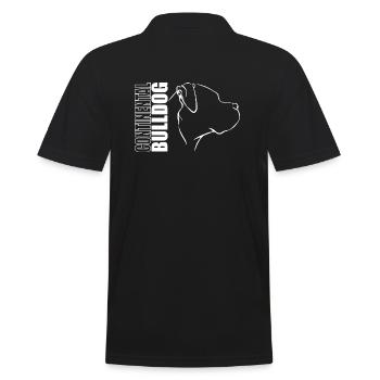 CONTINENTAL BULLDOG Profile Dogs Dog Wilsigns - Men's Polo Shirt - black - Back - Kai (181cm)