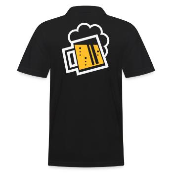 XBayrischer Bierkrug (bière / chope de bière) - Polo Homme - noir - Dos - Kai (181cm)