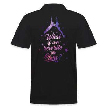 Rewrite the Stars shirt showman party circus shirt - Men's Polo Shirt - black - Back - Kai (181cm)