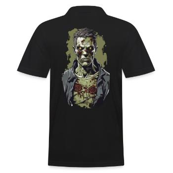 Zombie Night sur Halloween horreur Illustration - Polo Homme - noir - Dos - Kai (181cm)
