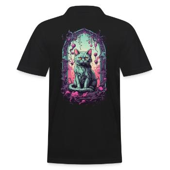 Gothique Halloween chats Underworld monstre Design - Polo Homme - noir - Dos - Kai (181cm)