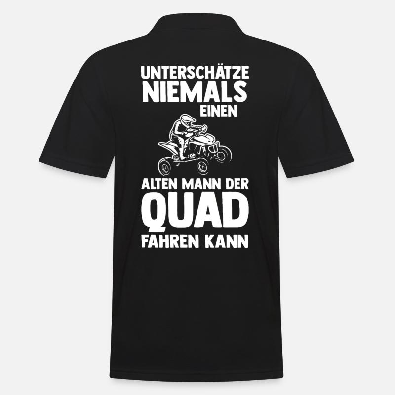 Motorrad Quad - Männer Poloshirt - Schwarz