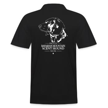 Bavarian Mountain Scent Hound Mom Hunde Wilsigns - Männer Poloshirt - Schwarz - Hinten - Kai (181cm)