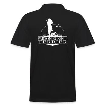 PARSON RUSSELL TERRIER Hunting Dogs Hunting Wilsigns - Men's Polo Shirt - black - Back - Kai (181cm)