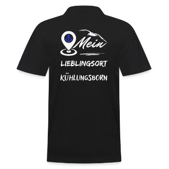 Lieblingsort Kühlungsborn-Ostseebad Kühlungsborn - Männer Poloshirt - Schwarz - Hinten - Kai (181cm)