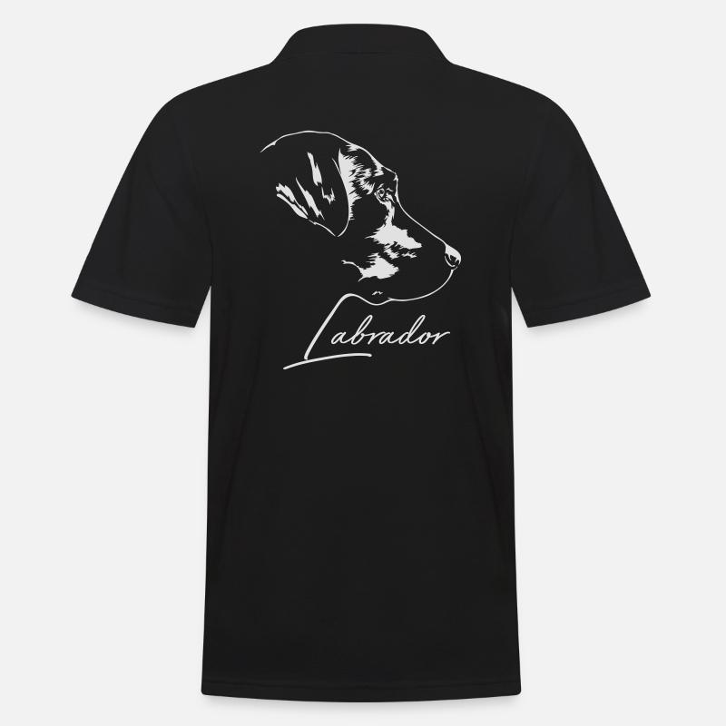 LABRADOR RETRIEVER Wilsigns Hundeportrait - Männer Poloshirt - Schwarz