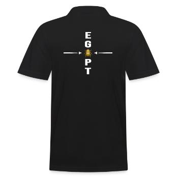 Ägypten Skarabäus hyroglyphen Nil Pyramide Ägypter - Männer Poloshirt - Schwarz - Hinten - Kai (181cm)