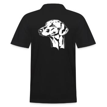 AZAWAKH Portrait Chiens Lévriers Wilsigns - Polo Homme - noir - Dos - Kai (181cm)