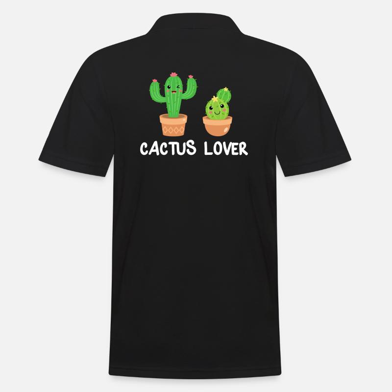 Cactus Cactus Cactus Lover Gift - Men's Polo Shirt - black