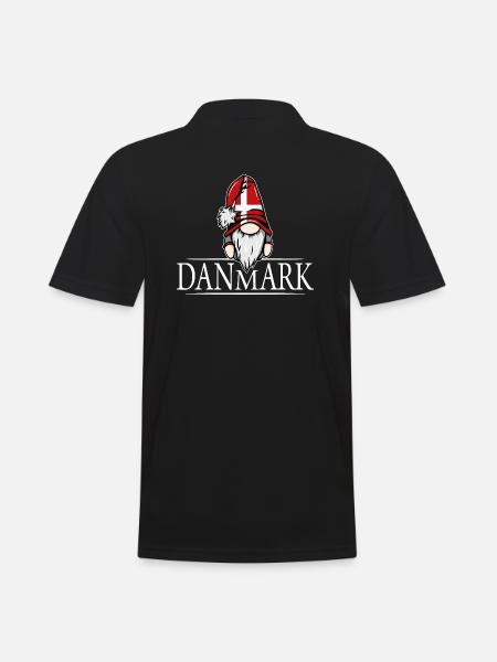 Nisser Gnome Denmark Wilsigns - Men's Polo Shirt - black