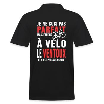 j ai fais le ventoux à vélo cadeau velo cycliste - Polo Homme - noir - Dos - Kai (181cm)